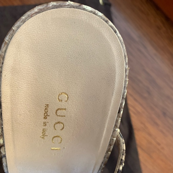Gucci limited edition snakeskin heels,size 40 in excellent condition - Picture 6 of 8